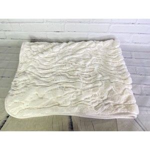 Pitter Patter Off White Sequins Furry Shiny Baby Blanket Lovey Chic